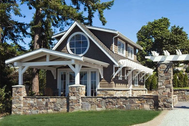 Example of an arts and crafts exterior home design in Seattle