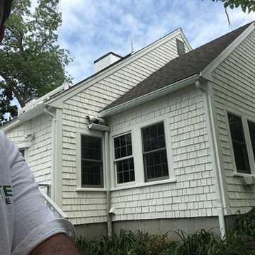 Shingle Siding, Paint, Gray to White, Newton, MA