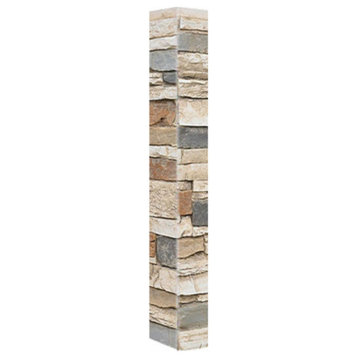 Faux Stone Wall Panel - ALPINE, Sahara, 48" Exterior Corner