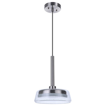 Centric Pendant Light in Brushed Polished Nickel