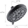 Design House 582700 Mills 1.8 GPM Multi Function Shower Head - Matte Black