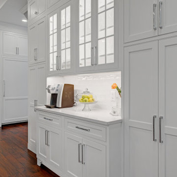 Coffered Ceiling Brighton Beaded Inset Kitchen