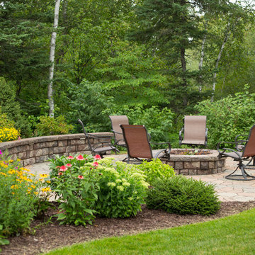 Fire Council and Planting Seat Wall