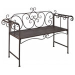 vidaXL - vidaXL Garden Bench 52 Steel Antique Brown - vidaXL Garden Bench 52” Steel Antique BrownvidaXL Garden Bench 52” Steel Antique Brown - 40716, This high-quality metal garden bench, an elegant piece of garden furniture, will definitely bring charm and elegance to your garden. The metal framed garden bench is weatherproof and very durable for years of use. Sitting on this scroll-patterned garden bench with a book in your hands on a sunny Sunday is surely a great pleasure.