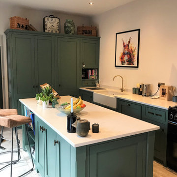 MODERN RUSTIC SHAKER-STYLE KITCHEN IN WEYBRIDGE, SURREY
