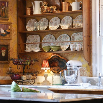 Intimate French Country Cottage Kitchen