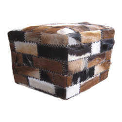 BHome - Patchwork Ottoman Stool Large - Footstools And Ottomans