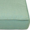 Teak Outdoor Counter Stool With Blue Sage Cushion | Veranda