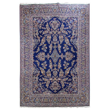 Consigned, Persian Rug, 11'x16', Handmade Wool Kashan