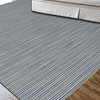 Solid/Striped Coastal Living Dhurries 5'x8' Rectangle Orchid Blue-Orchid Blue Ar