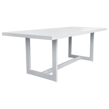 Renava Wake Modern White Outdoor Dining Table