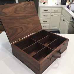 Walnut Box with Dividers - Jewelry Boxes And Organizers