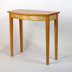 Cherry and Curly Maple Entry Table - Side Tables And End Tables