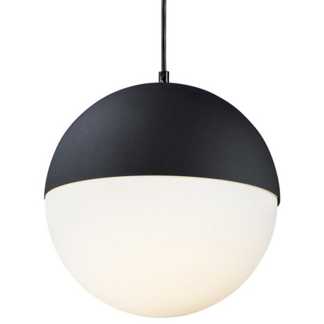 ET2 E20366-92 Half Moon 12"W LED Pendant - Black