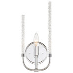 Designers Fountain - Laretto 1-Light Wall Sconce, Chrome - Bulbs not included