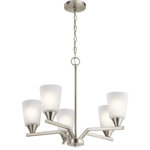 Kichler Lighting - Kichler Lighting 52231NI Skagos - Five Light Small Chandelier - Sharp obtuse angles give each piece in the SkagosSkagos Five Light Sm Brushed Nickel Satin *UL Approved: YES Energy Star Qualified: YES ADA Certified: n/a  *Number of Lights: Lamp: 5-*Wattage:75w A19 bulb(s) *Bulb Included:No *Bulb Type:A19 *Finish Type:Brushed Nickel