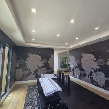 Wallpaper installation Living Room in Miami
