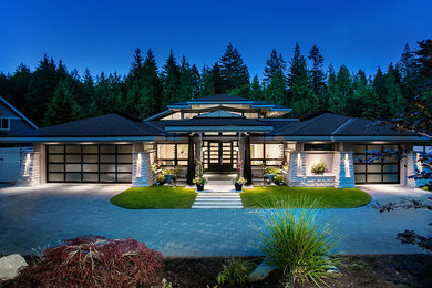 Inspiration for a contemporary exterior home remodel in Vancouver