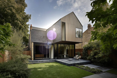 This is an example of a contemporary exterior in Melbourne.