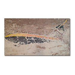 Rustic Wall Art - Kayaker #1 , 11" x 19" On MDF - Artwork