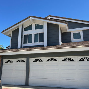 Blue house in Orange, California