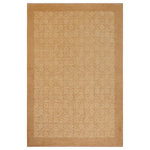Bareens Designer Rugs - Classic Ziegler Julieta Beige Brown Hand-Knotted Wool Rug - 9'0'' x 12'2'' - Enhance the ambiance of your home with this magnificent Persian-influenced Turkish hand-knotted rug made by skilled artisans capable of creating the most exceptional vegetable dyes and hand-spun wool. This exquisite handmade rug is a one-of-a-kind Peshawar Kafkaz, otherwise identified as Chobi, Chobi Peshawar, Oushak, or Ziegler rug. These handmade rugs are crafted in Pakistan utilizing superior-quality wool imported from Australia, New Zealand, and Korea in two types of weaves: the Persian weave and the Mori weave. This rug is meticulously crafted by hand using the finest natural vegetable dyes extracted from local plants. The artisans use a blend of hand-spun local and fine merino wool, resulting in a rug with a compelling texture, higher lanolin content, and longer staple. The artisans occasionally incorporate natural or artificial silk into the pile to enhance specific motifs. The finished product is an awe-inspiring execution of flawless design and an understated palette that exudes elegance.