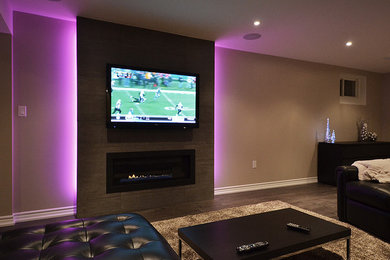 Basement - transitional basement idea in Toronto