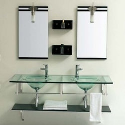 Glass Bathroom Vanities - Bathroom Vanities And Sink Consoles
