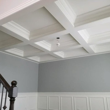 Coffered Ceiling, Wainscot, & Base Upgrade