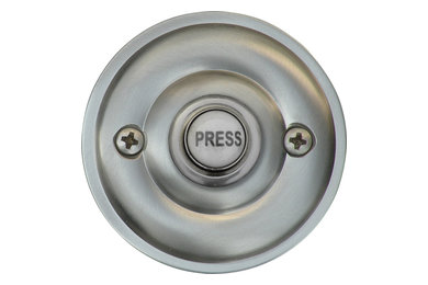 Knoxx Hardware Bp6Cb0Xsn Brass Traditional Doorbell Pushbutton, Satin Nickel