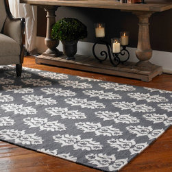 Spanish Trellis Area Rugs - Blue & Gray - Products