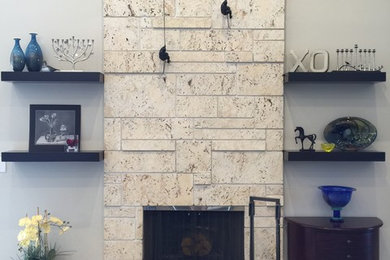 Inspiration for a large contemporary home design remodel in Miami