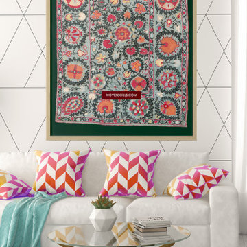 Antique Suzani as Wall Decor