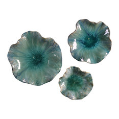 Uttermost Abella Ceramic Flowers, Set of 3