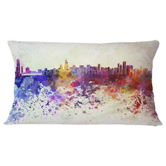 Designart Las Vegas Skyline - Cityscape Throw Pillow - 16x16, Size: 16 x 16