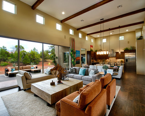 Open Concept Living Dining Room | Houzz