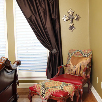 Animal Print & Chocolate Guest Room