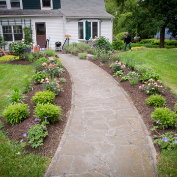 Before and After images of new garden installations