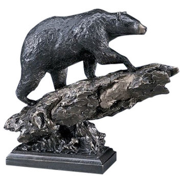 Black Bear Bronze Sculpture