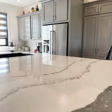 New Home Farmhouse Kitchen in Rural Illinois