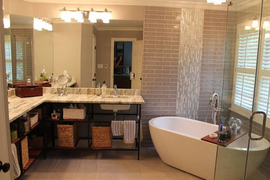 Cedar bathroom vanity