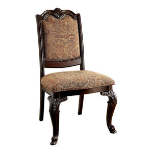 A R T Home Furnishings Old World Upholstered Back Arm Chair