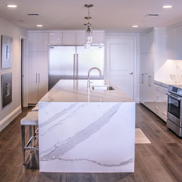 Modern Kitchen Update Done in Acrylic White
