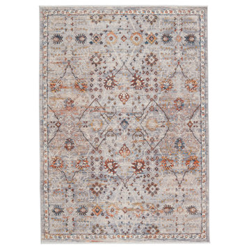 Vibe by Jaipur Living Katalia Trellis Gray/Rust Runner Rug 2'9"x8'