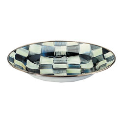 Courtly Check Enamel Rimmed Dish | MacKenzie-Childs - Dinner Plates