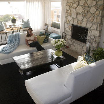 Custom Tight Back Pair of Chaise Lounges w/ Rock | The Sofa Companyw