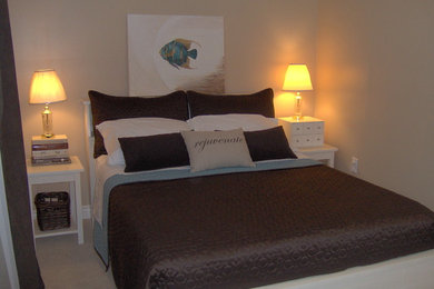 Inspiration for a contemporary bedroom remodel in Other
