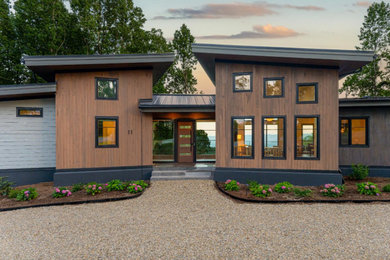 Idées déco pour une façade de maison.