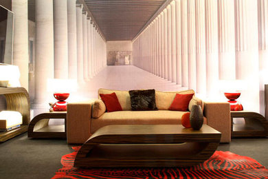 Living room photo in Baltimore