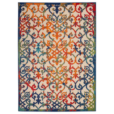 Nourison Aloha 7' x 10' Multicolor Contemporary Area Rug